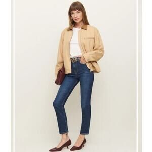 Reformation Ezra Super Stretch High Rise Straight Jeans Size 25